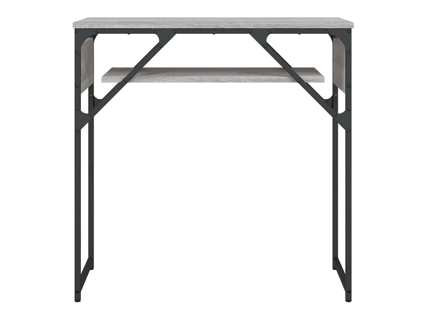 vidaxl Mesa consola c/ prateleira derivados de madeira sonoma^ Consola
