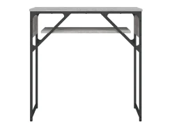 New Mesa consola c/ prateleira derivados de madeira sonoma PT484532 Cinzento