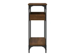 Consola| Mesa consola c/ prateleira derivados madeira carvalho PT708226 Castanho