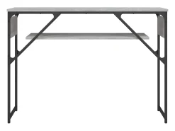 Consola| Mesa consola c/ prateleira derivados de madeira sonoma PT283570 Cinzento