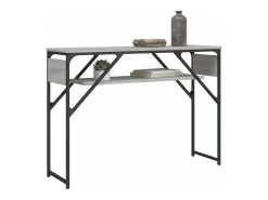 Consola| Mesa consola c/ prateleira derivados de madeira sonoma PT283570 Cinzento