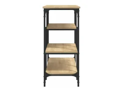 Clearance Mesa consola c/ prateleiras 100x35x75 cm carvalho sonoma PT777116 Castanho