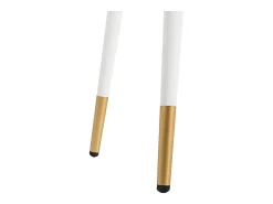 Hauss Spole Mesa consola com 2 gavetas - Pés em metal - e dourado^ Consola