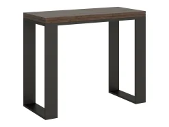 ITAMOBY Mesa consola com abertura do livro 90x45/90 cm Tecno Libra Nogueira quadro Antracite^ Consola