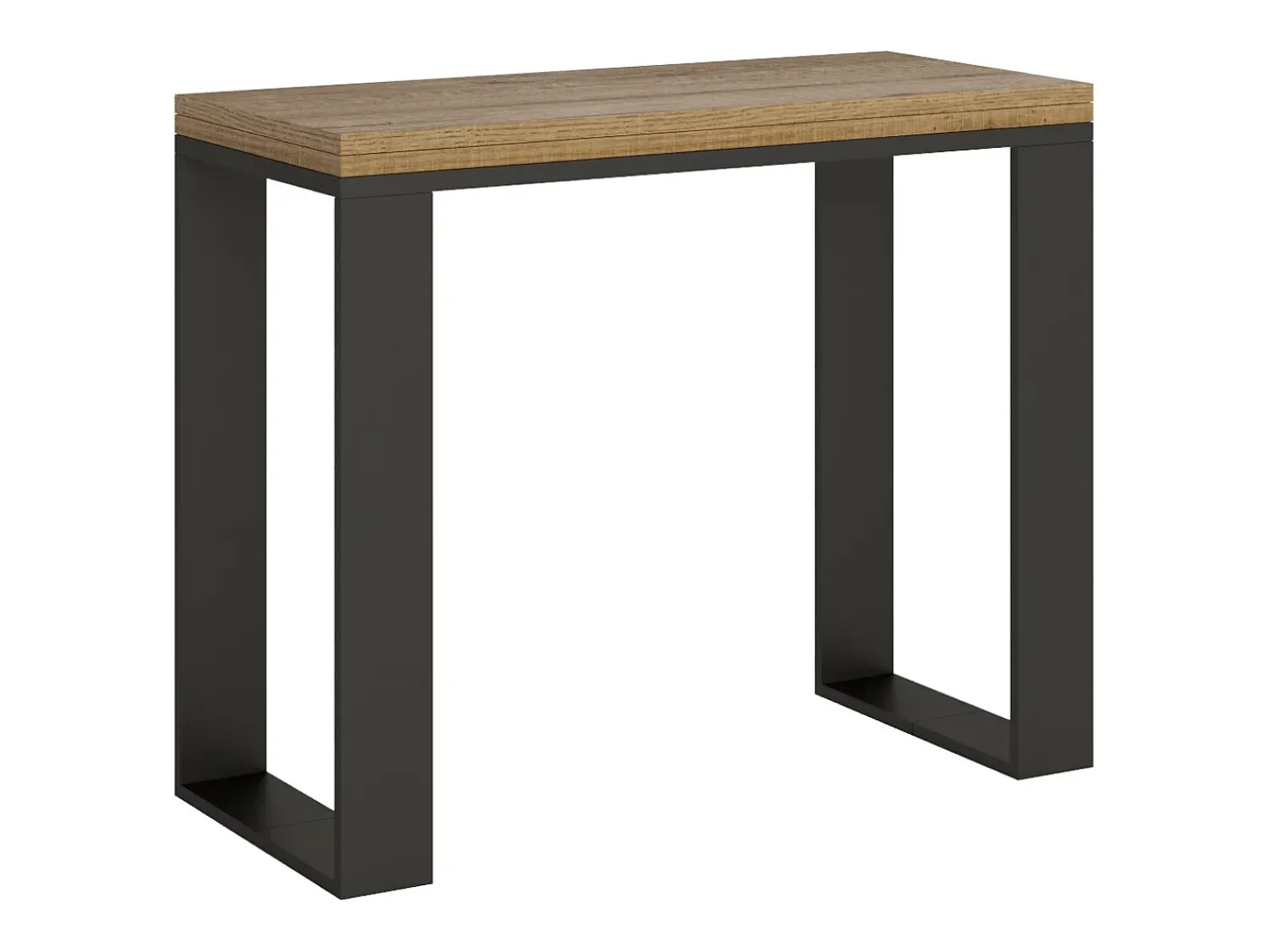 Clearance ITAMOBY Mesa consola com abertura do livro 90x45/90 cm Tecno Libra Carvalho Natural quadro Antracite Natural claro