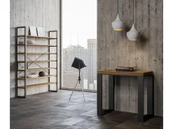 Clearance ITAMOBY Mesa consola com abertura do livro 90x45/90 cm Tecno Libra Carvalho Natural quadro Antracite Natural claro
