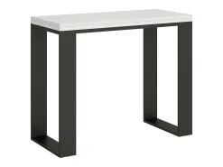 ITAMOBY Mesa consola com abertura do livro 90x45/90 cm Tecno Libra Cinza Branca quadro Antracite^ Consola