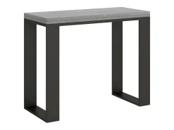 ITAMOBY Mesa consola com abertura do livro 90x45/90 cm Tecno Libra Cimento quadro Antracite^ Consola