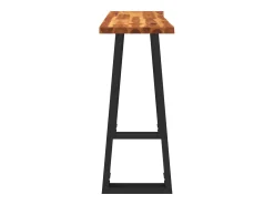 Consola| Mesa consola com bordas vivas 110x35x80 cm acácia maciça PT436537 Castanho