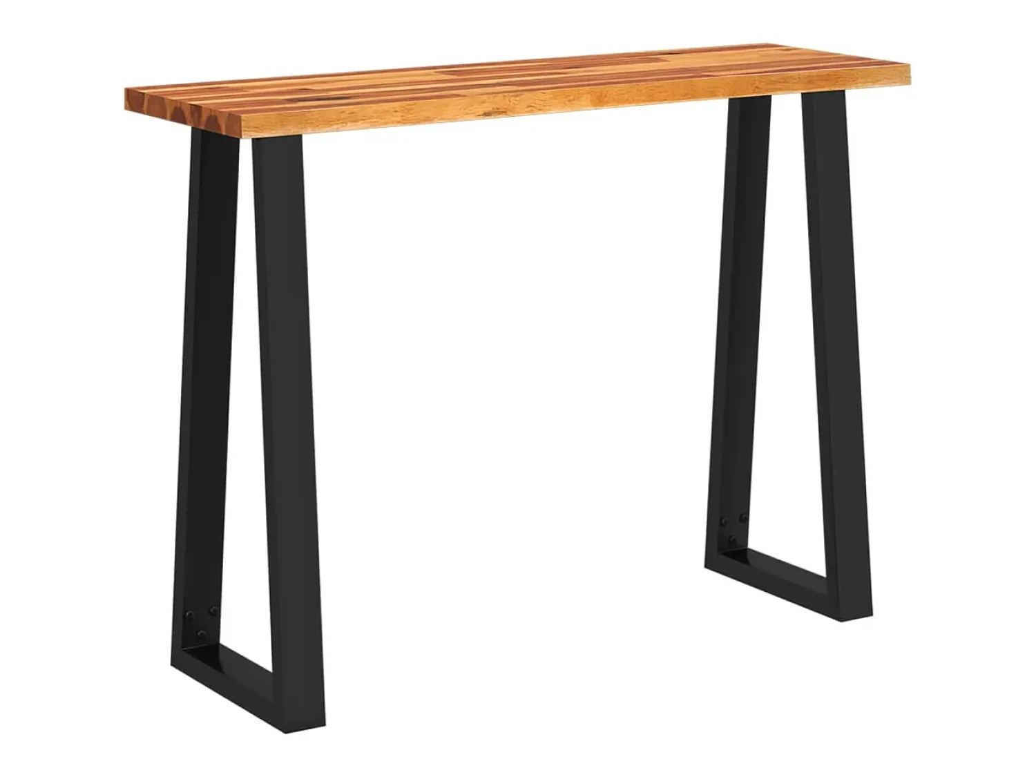 Consola| Mesa consola com bordas vivas 110x35x80 cm acácia maciça PT436537 Castanho