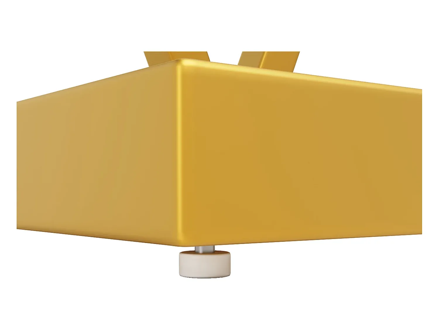 Hauss Spole Mesa consola com tampo com efeito mármore - Pés em metal dourado -^ Consola