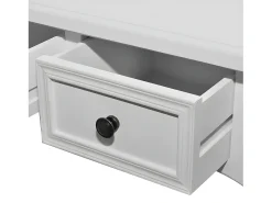 Sale Mesa consola com três gavetas PT223773 Branco