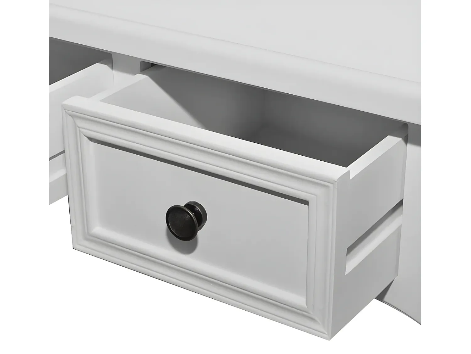 Sale Mesa consola com três gavetas PT223773 Branco