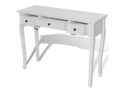Sale Mesa consola com três gavetas PT223773 Branco