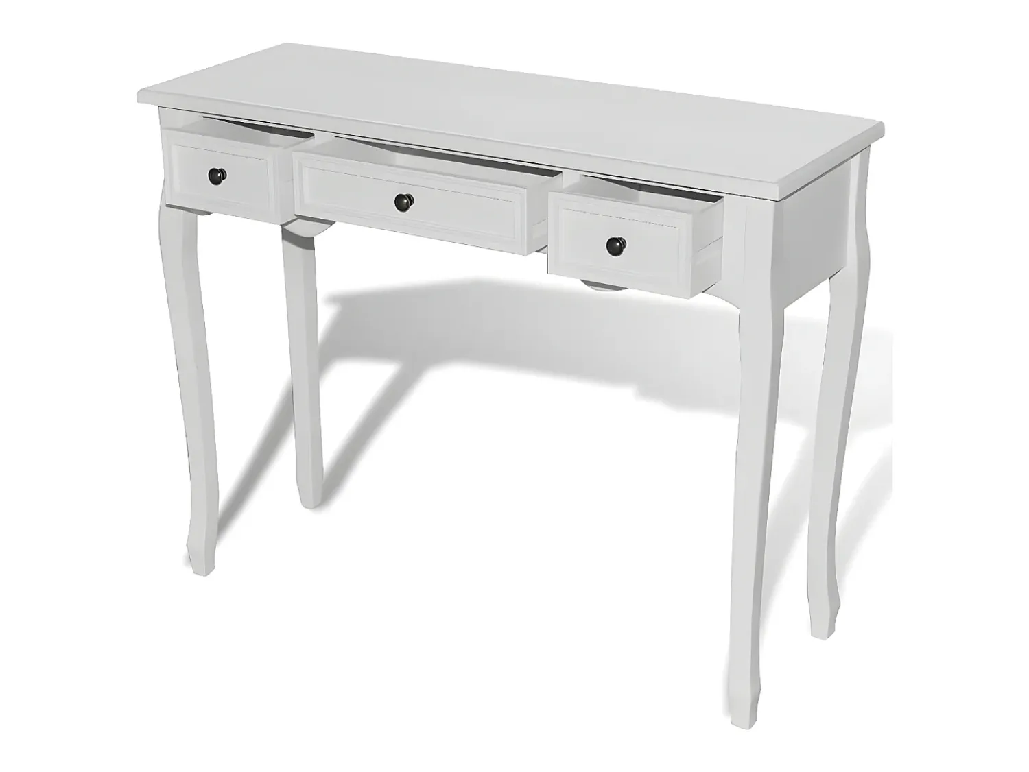 Sale Mesa consola com três gavetas PT223773 Branco