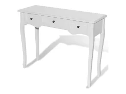Sale Mesa consola com três gavetas PT223773 Branco