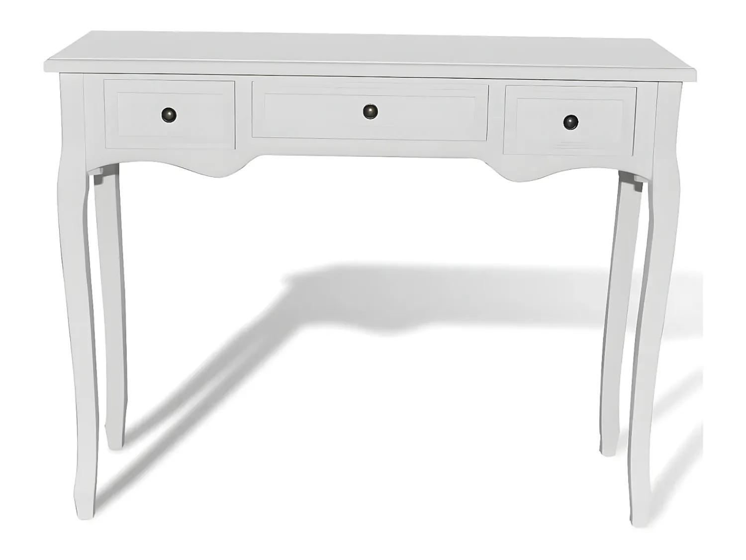 Sale Mesa consola com três gavetas PT223773 Branco