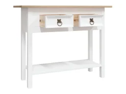 Consola| Mesa consola Corona pinho mexicano 90x34,5x73 cm PT121232 Branco