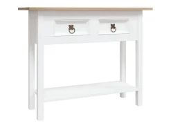 Consola| Mesa consola Corona pinho mexicano 90x34,5x73 cm PT121232 Branco