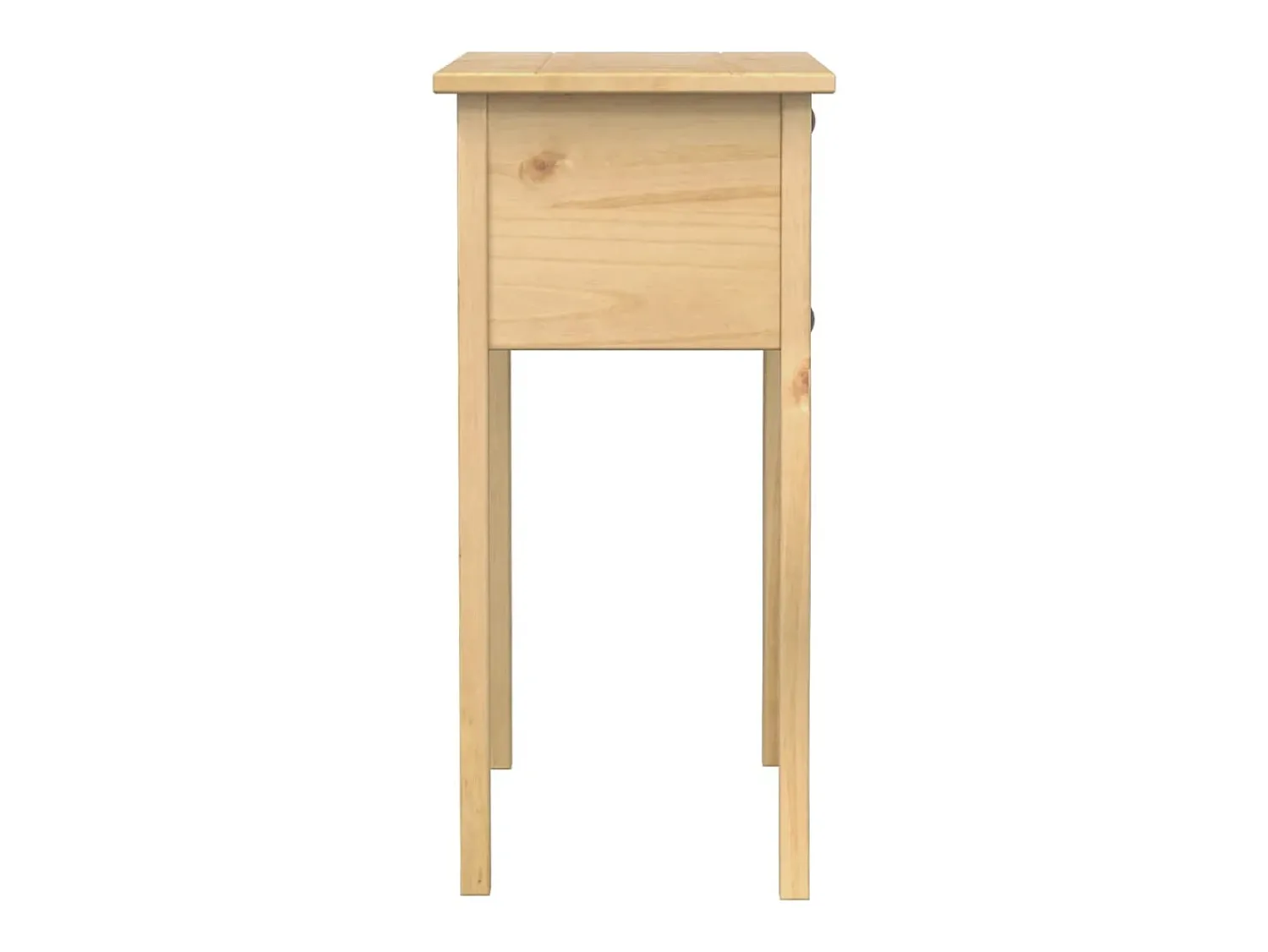 Consola* Mesa consola Corona 73x35x73 cm madeira de pinho maciça PT605178 Castanho