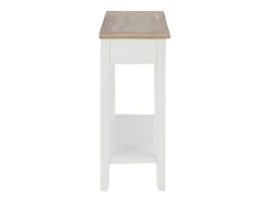 Consola*vidaxl Mesa consola de madera blanco 110x35x80 cm Branco