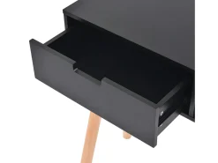 Sale Mesa consola de pinho maciço 80x30x72 cm PT772173 Preto
