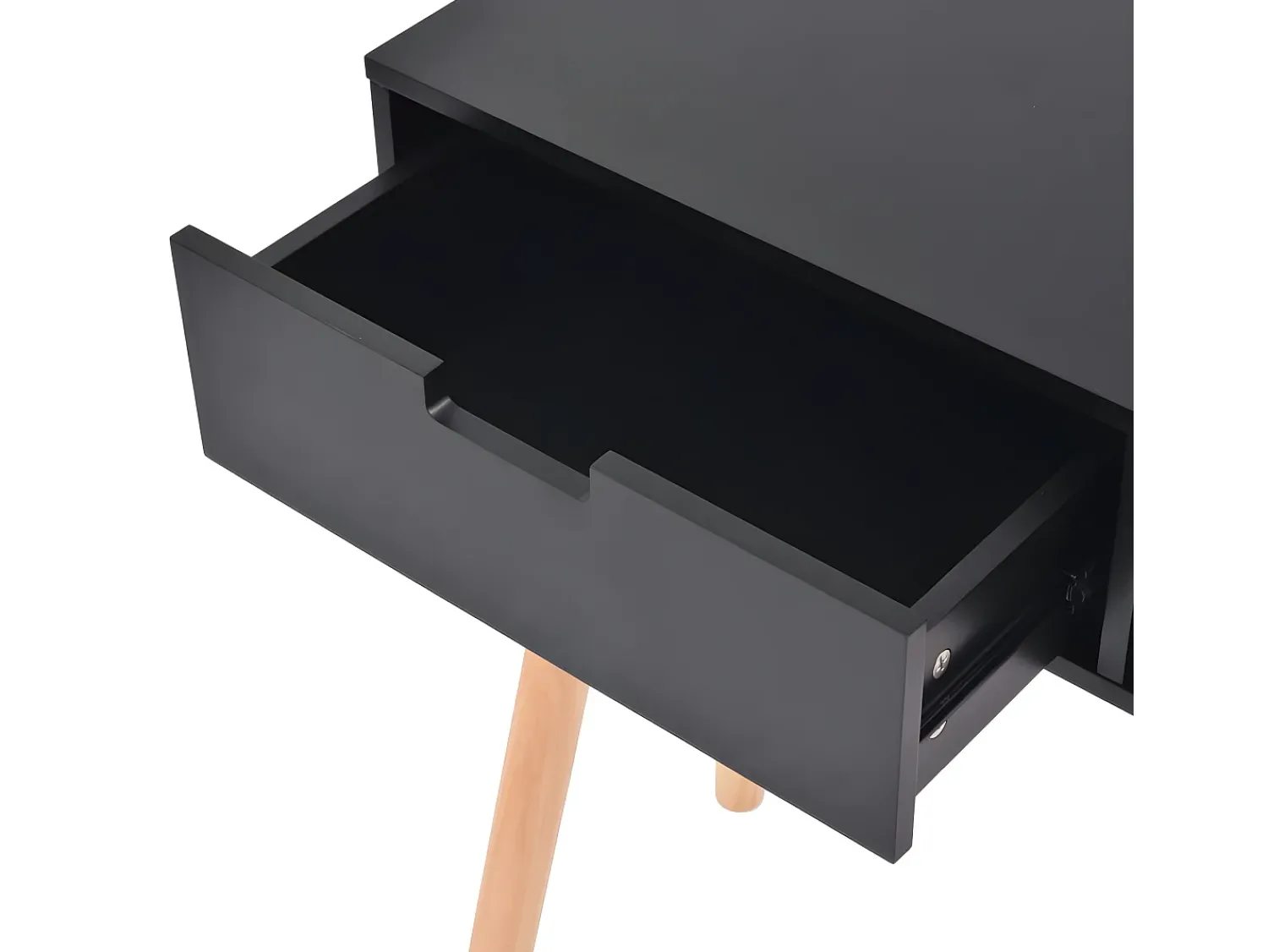 Sale Mesa consola de pinho maciço 80x30x72 cm PT772173 Preto