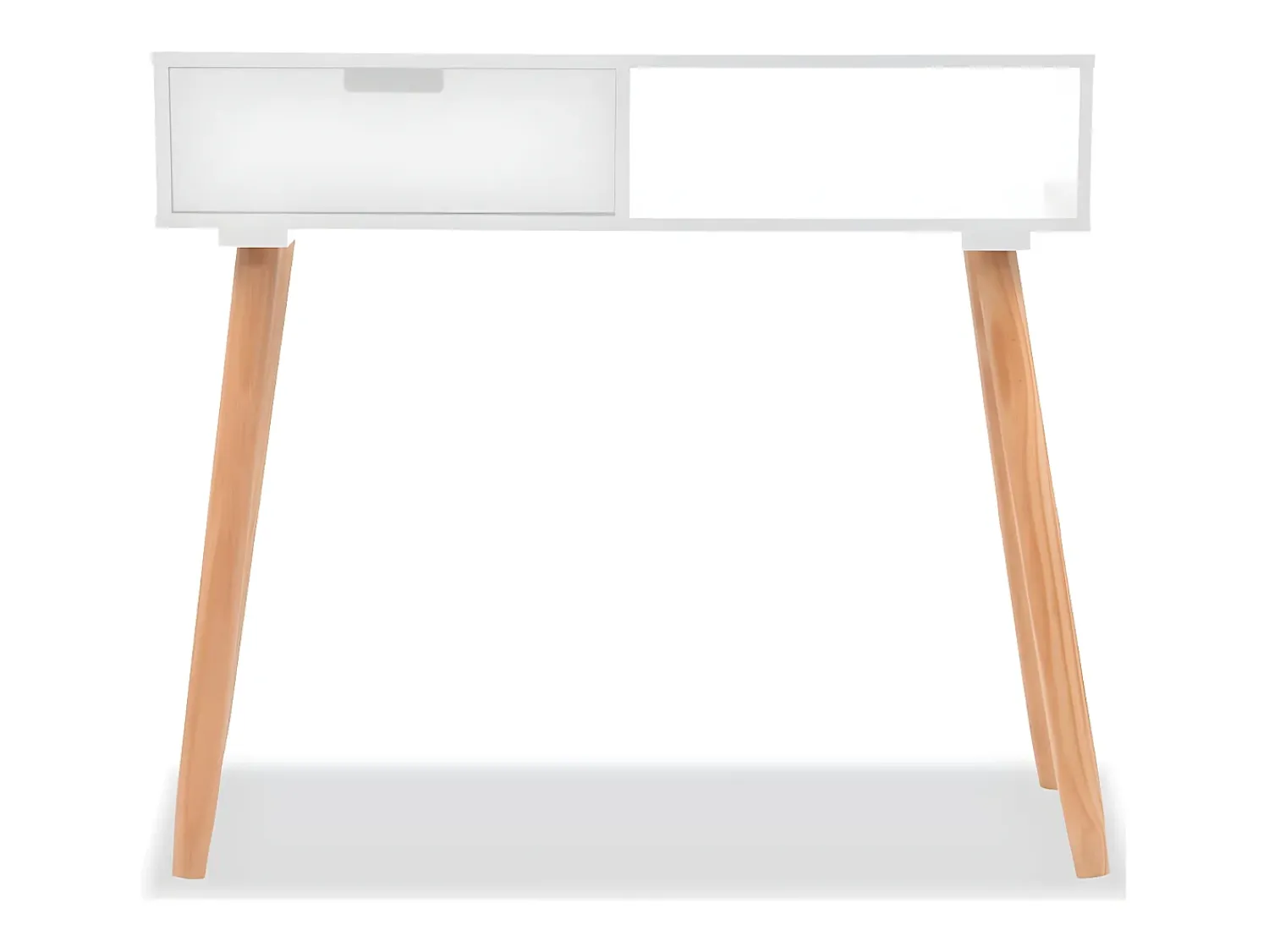 Mesa consola de pinho maciço 80x30x72 cm PT305793^ Consola