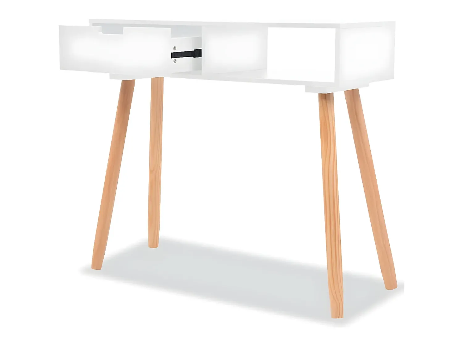 Mesa consola de pinho maciço 80x30x72 cm PT305793^ Consola