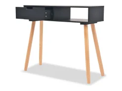 vidaxl Mesa consola de pinho maciço 80x30x72 cm^ Consola