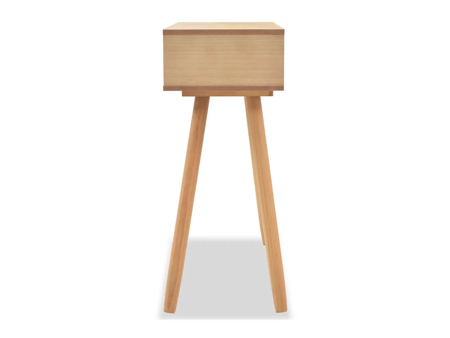 Clearance Mesa consola de pinho maciço 80x30x72 cm PT174040 Castanho