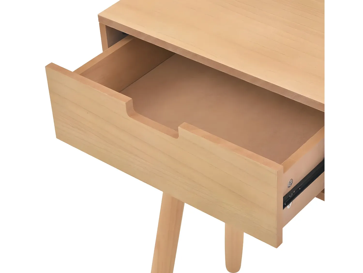 Clearance Mesa consola de pinho maciço 80x30x72 cm PT174040 Castanho