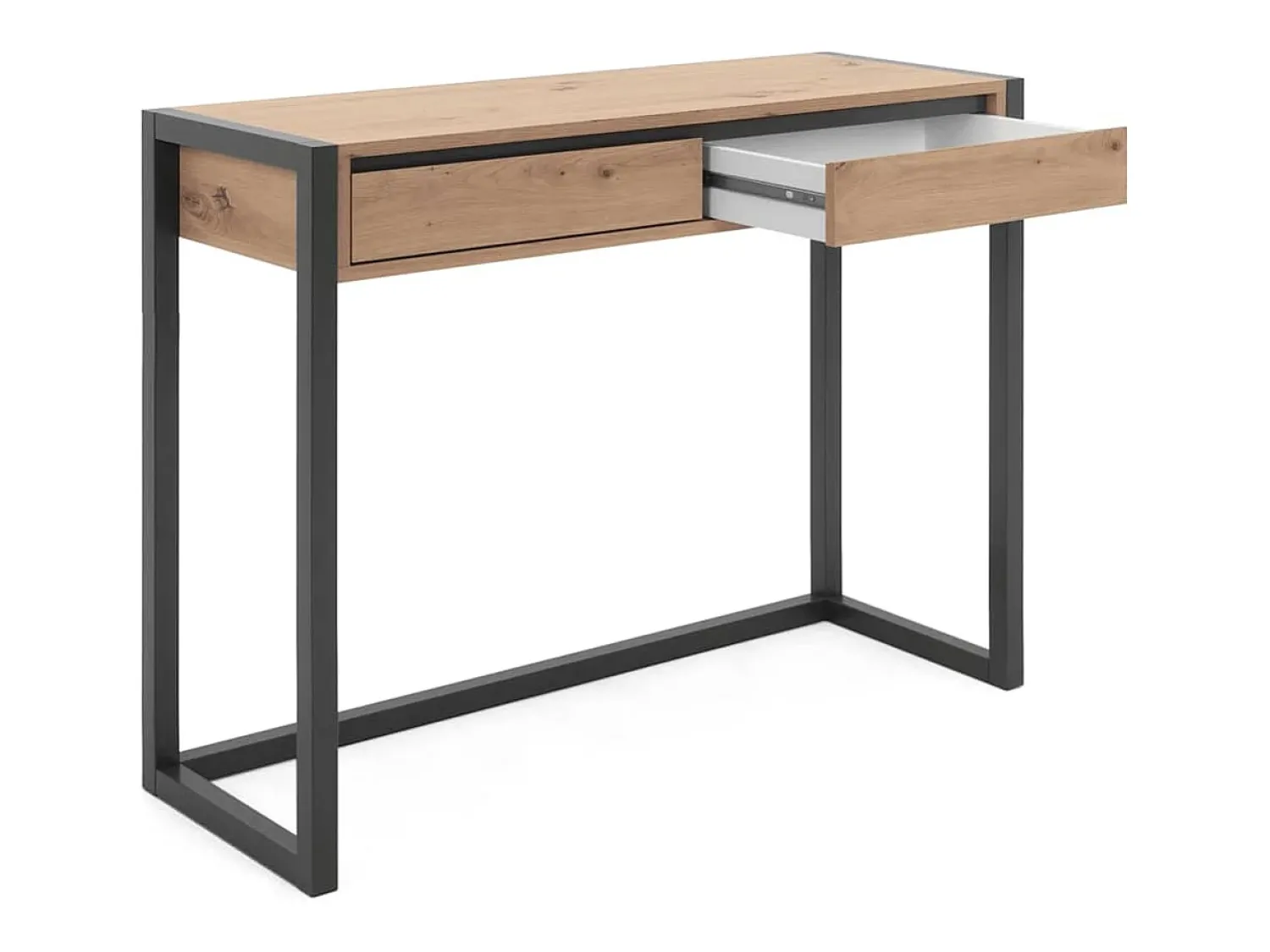 Consola|Calicosy Mesa consola Denver 44 carvalho artesanal antracite Cinzento