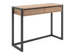 Consola|Calicosy Mesa consola Denver 44 carvalho artesanal antracite Cinzento