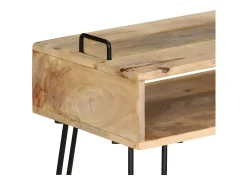 Hot Mesa consola em madeira de mangueira maciça 115x35x76 cm PT992844 Castanho