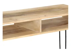 Hot Mesa consola em madeira de mangueira maciça 115x35x76 cm PT992844 Castanho