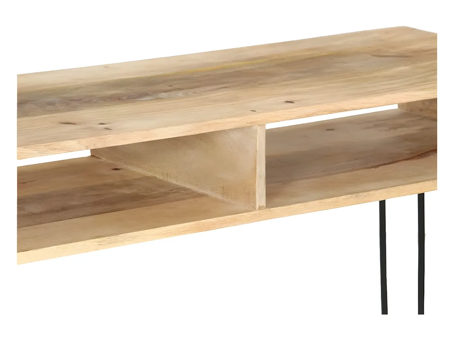 Hot Mesa consola em madeira de mangueira maciça 115x35x76 cm PT992844 Castanho