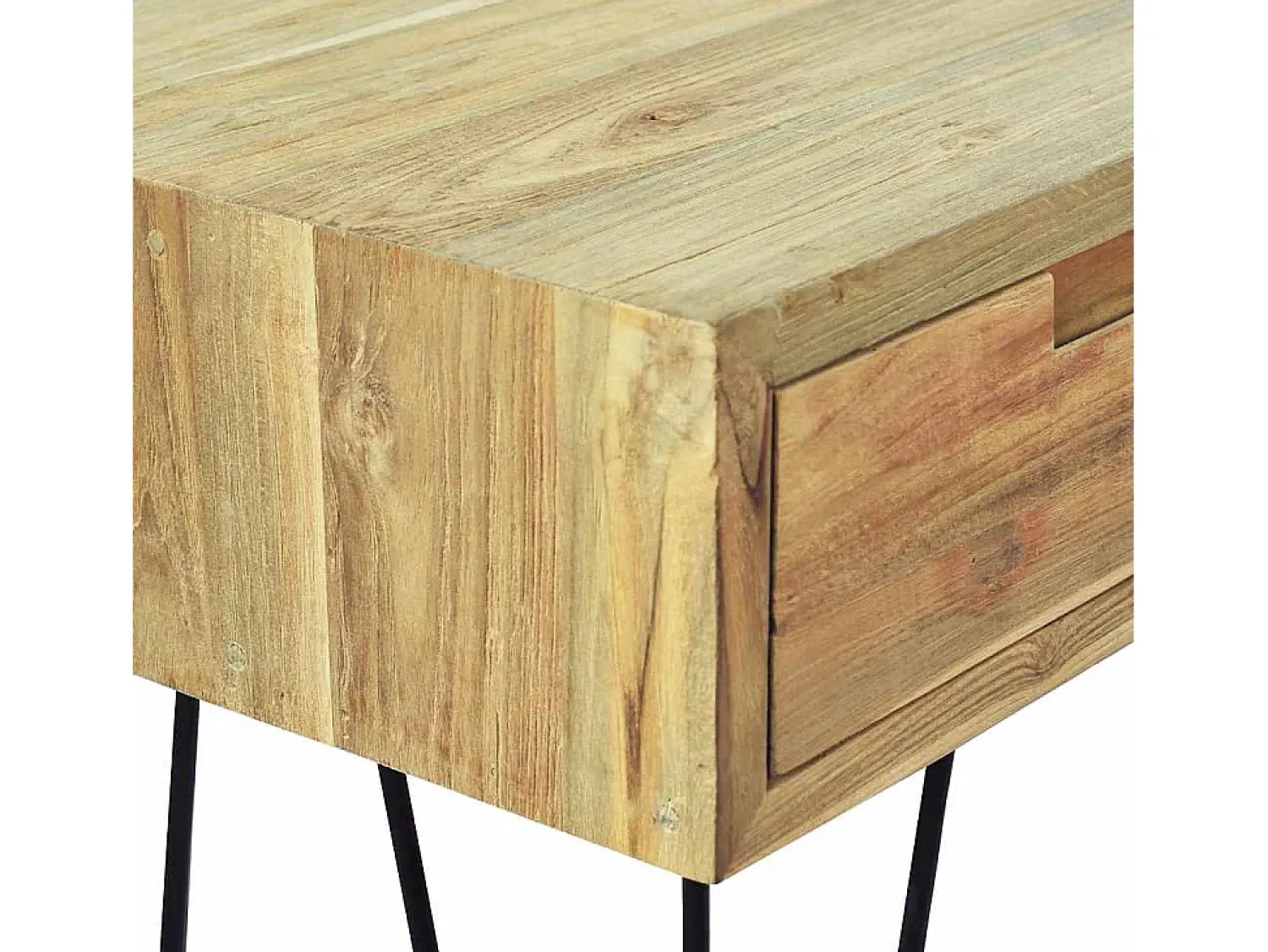 vidaxl Mesa consola em teca maciça 120x35x76 cm^ Consola