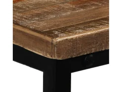 Consola|vidaxl Mesa consola em teca reciclada maciça 90x30x76 cm Natural claro