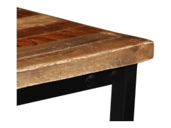 Consola|vidaxl Mesa consola em teca reciclada maciça 90x30x76 cm Natural claro