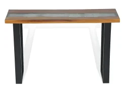 Mesa consola em teca 100x35x75 cm PT221610^ Consola