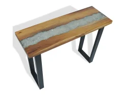 Mesa consola em teca 100x35x75 cm PT221610^ Consola