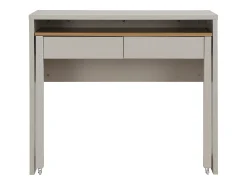 Consola|Vente-unique Mesa consola extensível com 2 gavetas nas cores bege e natural - LOAVIA Bege / Natural claro