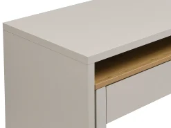 Consola|Vente-unique Mesa consola extensível com 2 gavetas nas cores bege e natural - LOAVIA Bege / Natural claro