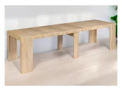 Consola*Concept-Usine Mesa consola extensível em madeira BELLI - 3 m Castanho