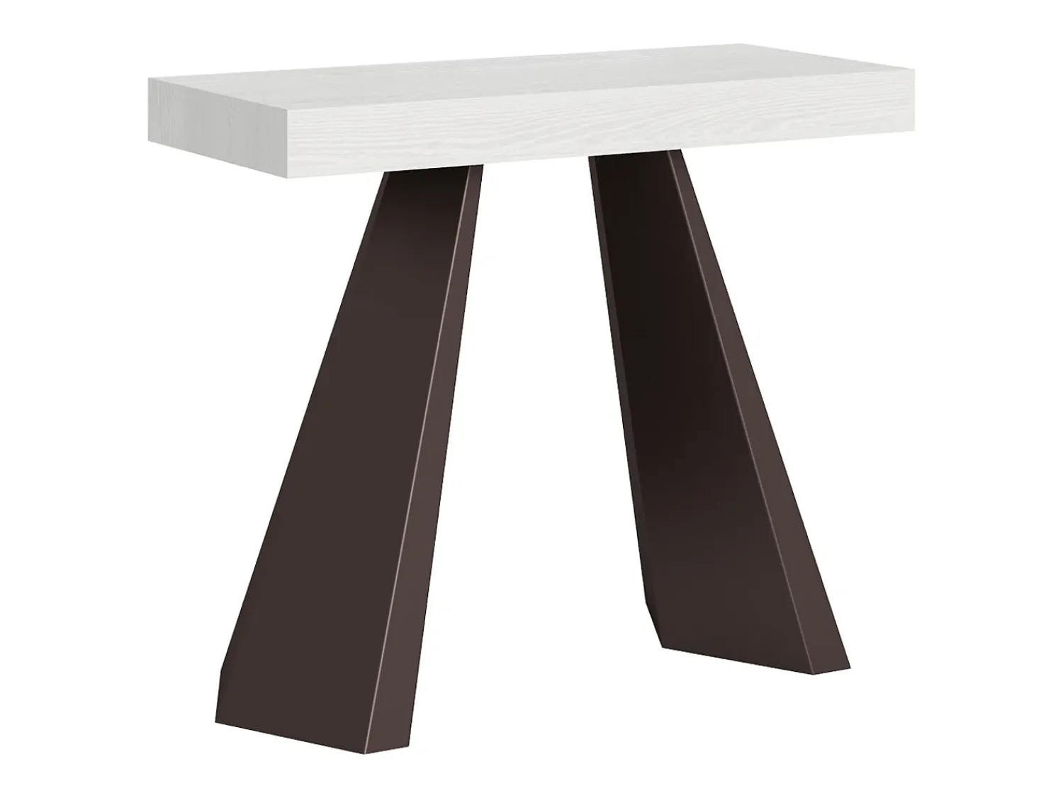 Consola|ITAMOBY Mesa consola extensível 90x40/300 cm Diamante Cinza Branca quadro Urso Branco
