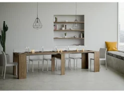 Consola|ITAMOBY Mesa consola extensível 90x48/308 cm Basic Nogueira Natural escuro