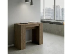 Consola|ITAMOBY Mesa consola extensível 90x48/308 cm Basic Nogueira Natural escuro