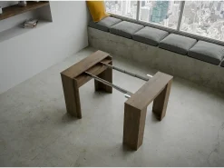 Consola|ITAMOBY Mesa consola extensível 90x48/308 cm Basic Nogueira Natural escuro