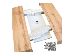 Consola|ITAMOBY Mesa consola extensível 90x40/196 cm Diago Small Cinza Branca quadro Branco